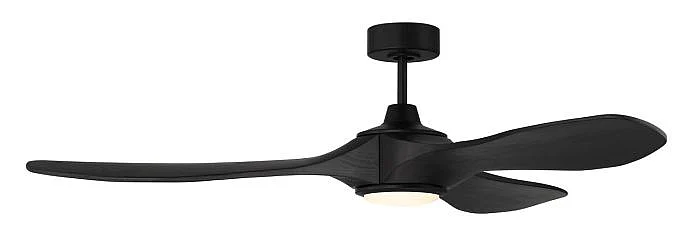 Craftmade Envy 60" 3-Blade Indoor/Outdoor (Damp) Ceiling Fan in Flat Black EVY60FB3-NWF