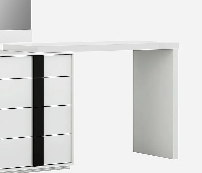 Whiteline Kimberly Dresser Extension in White DR1617X-WHT CLOSEOUT