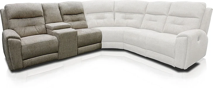 Tennessee Custom EZ3600 RAF Double Reclining Loveseat Console EZ36083