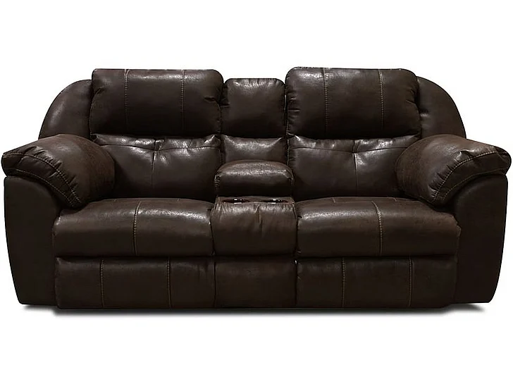Tennessee Custom EZ6D00R Double Reclining Loveseat Console EZ6D85R