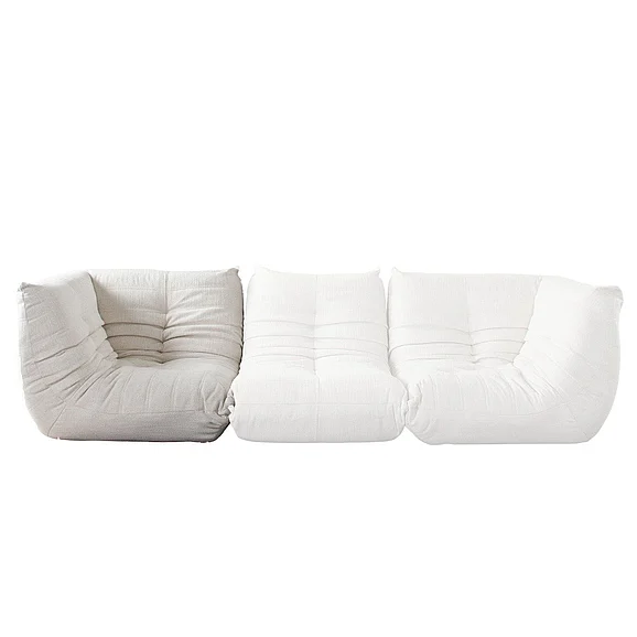 Diamond Sofa Ezra Square Corner in Cream Fabric EZRASCCM
