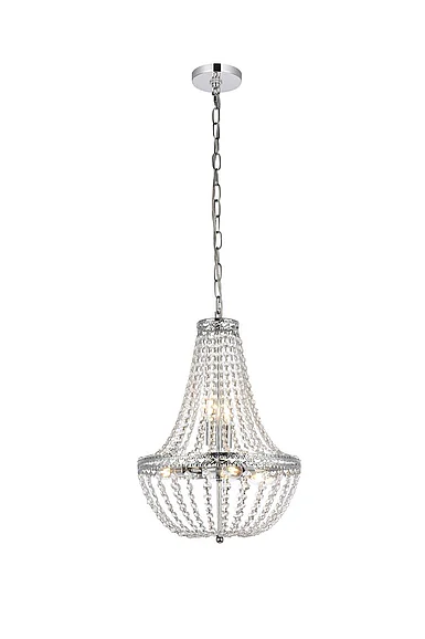 Elegant Valeria 14 In. Pendant in Chrome 1113D14C