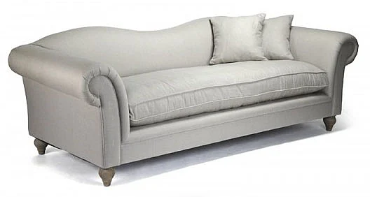 Zentique Marcus Waved Back Sofa in Limed Grey Oak F116-3 E272 A003