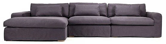 Zentique Magnifique Sectional Sofa in Purple F233 E272 A076