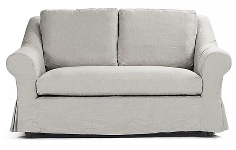 Zentique Albine Settee in Limed Grey Oak F249-2 E272 A003