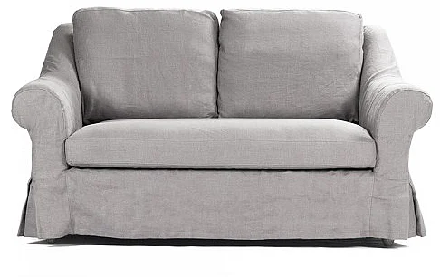 Zentique Albine Settee in Limed Grey Oak F249-2 E272 A048