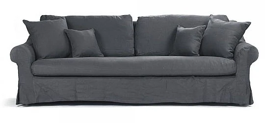 Zentique Albine Sofa in Navy Blue F249-3.5 E272 A076