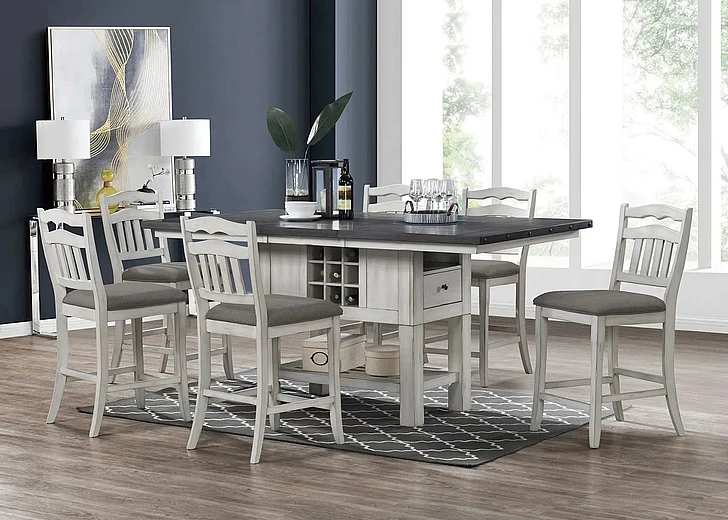 Boss Furniture 7pc Counter Height Dining Room Set