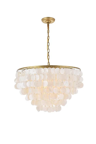 Elegant Selene 6 Light Brass Pendant LD5050D24BR