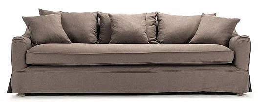 Zentique Marron Sofa in Aubergine F301-3.5 E272 A008