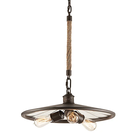 Troy Lighting Brooklyn Pendant F3145-HBZ