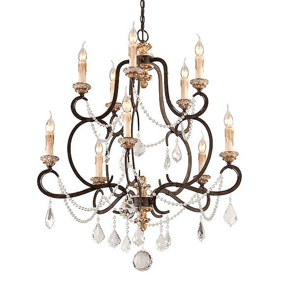 Troy Lighting Bordeaux Chandelier F3516-PZ/DG