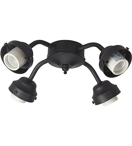 Craftmade Universal 4 Light Fitter in Flat Black F400-FB-LED CLOSEOUT