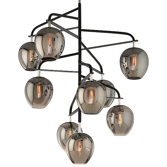 Troy Lighting Odyssey Chandelier F4298-TBK/PN