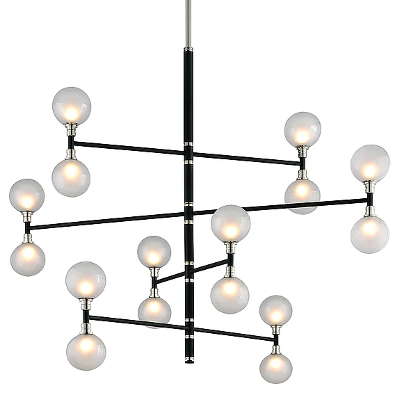 Troy Lighting Andromeda Chandelier F4827-TBK/PN