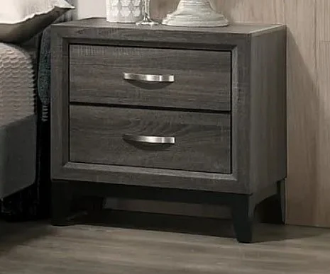 Boss Furniture F4961 2 Drawer Nightstand in Brown