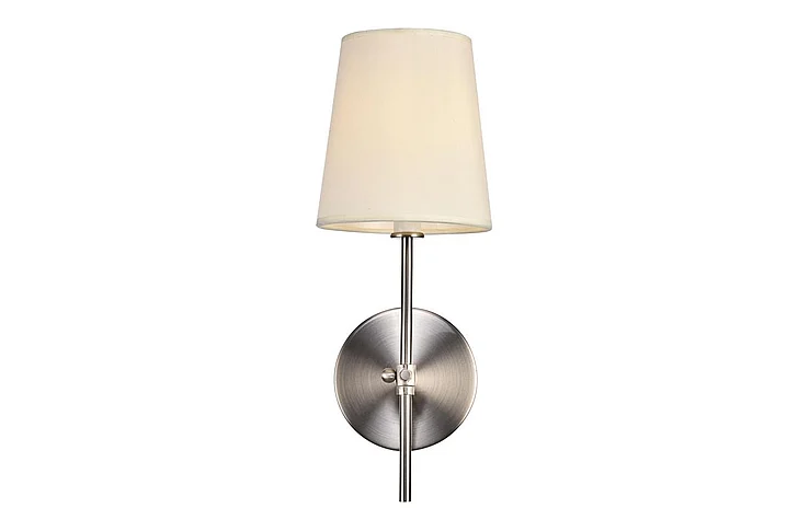 Elegant Mel Collection Wall Sconce D5.5 H15 LT:1 Burnished Nickel Finish LD6004W6BN