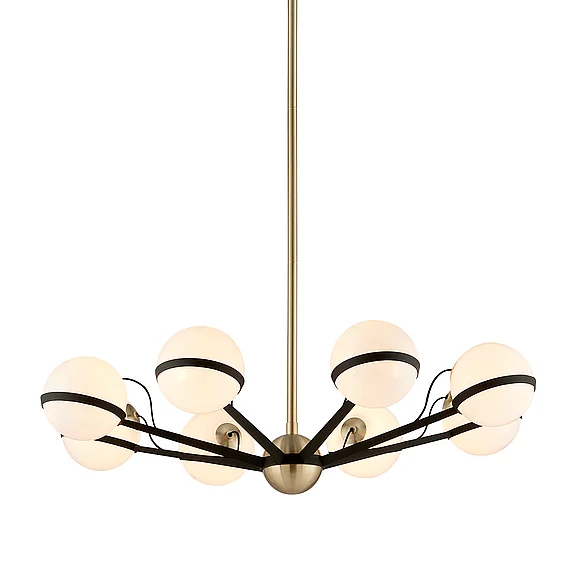 Troy Lighting Ace Chandelier F5304-TBZ/BBA
