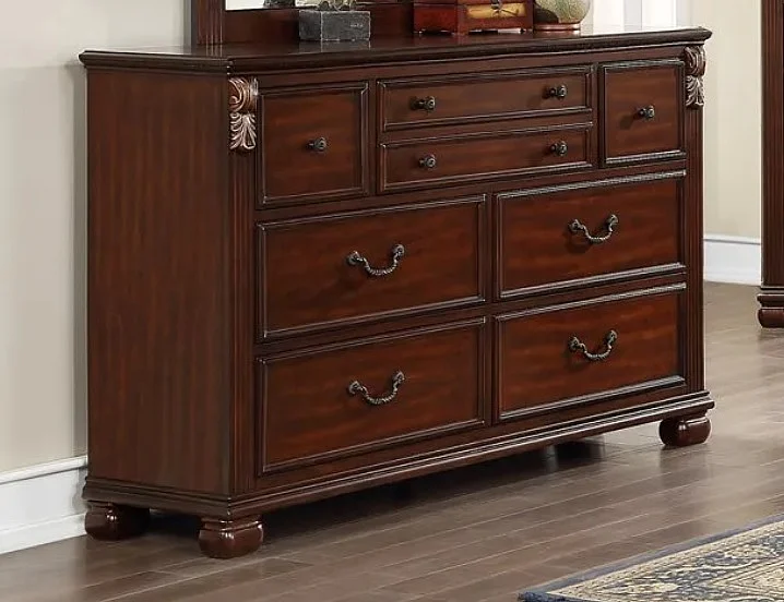 Boss Furniture F5488 8 Drawer Dresser in Brown
