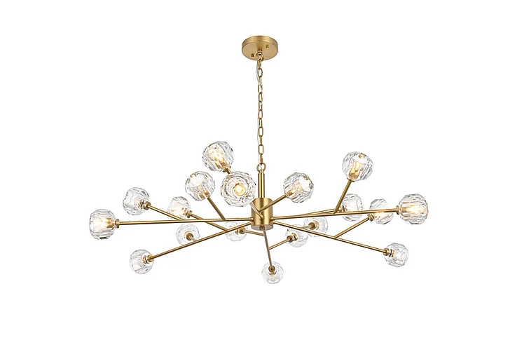 Elegant Graham 18 Light Pendant in Gold 3509D48G