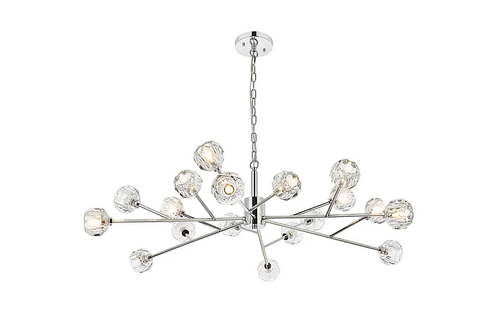Elegant Graham 18 Light Pendant in Chrome 3509D48C