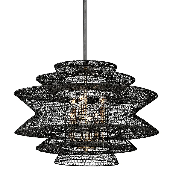 Troy Lighting Kokoro Chandelier F6016-SBK