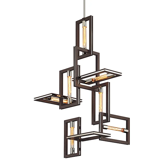 Troy Lighting Enigma Chandelier F6187-TBZ/SS