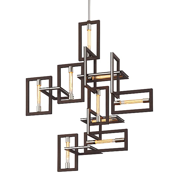 Troy Lighting Enigma Chandelier F6189-TBZ/SS