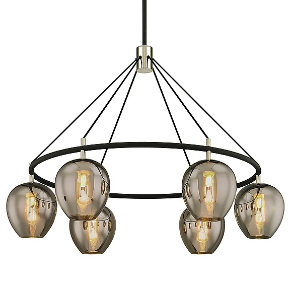 Troy Lighting Iliad Chandelier F6216-TBK/PN