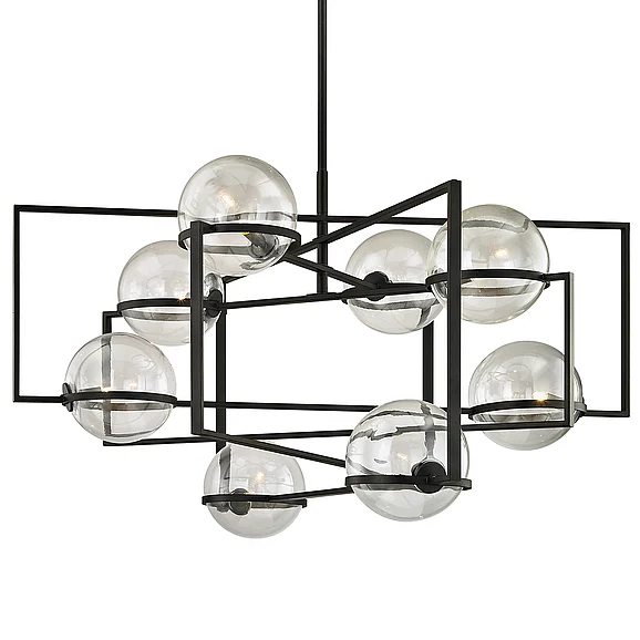Troy Lighting Elliot Chandelier F6228-TBK