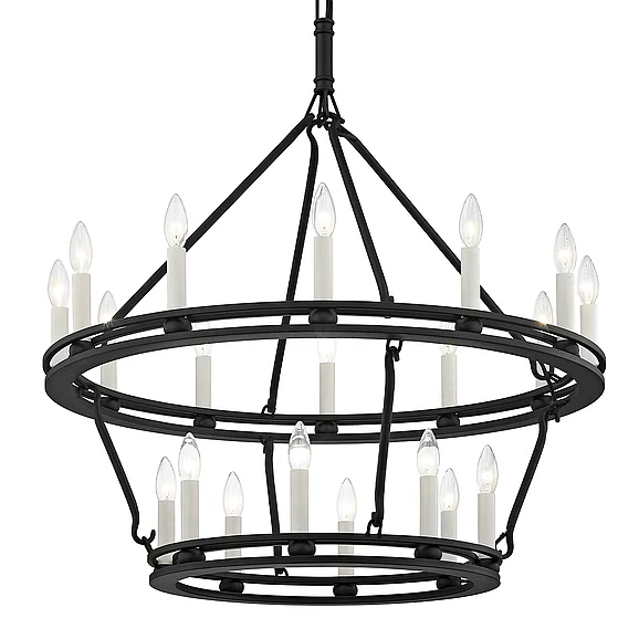 Troy Lighting Sutton Chandelier F6238-TBK