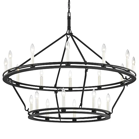 Troy Lighting Sutton Chandelier F6239-TBK
