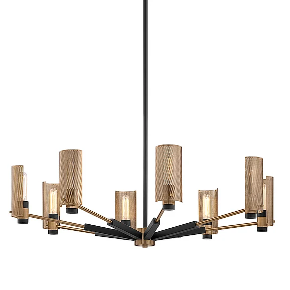 Troy Lighting Pilsen Chandelier F6878-SFB/PBR
