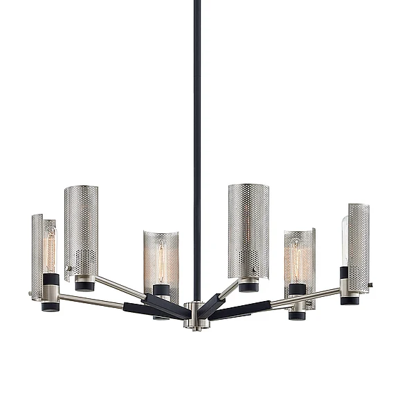 Troy Lighting Pilsen Chandelier F7116-SFB/SN