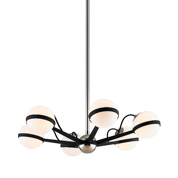 Troy Lighting Ace Chandelier F7163-TBK/PN