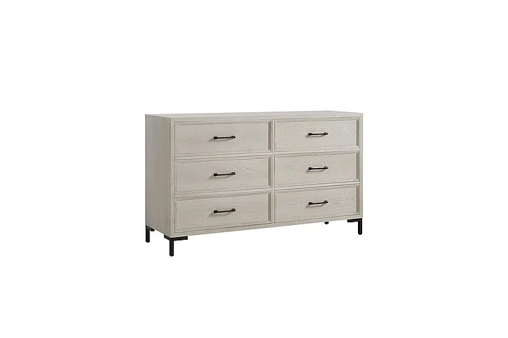 Alpine Furniture Bradley Dresser in Antique White F7210-05