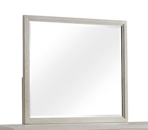 Alpine Furniture Bradley Mirror in Antique White F7210-06
