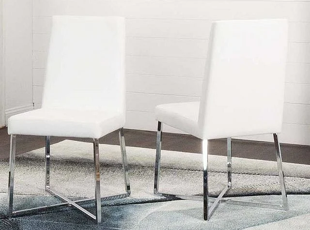 Sunset Trading Pasha Side Chair (Set of 2) in White ND533-03