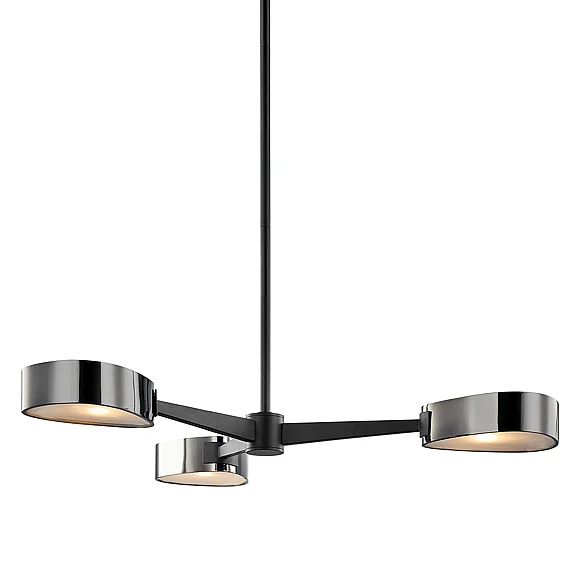 Troy Lighting Allisio Chandelier F7333-TBK/BCR