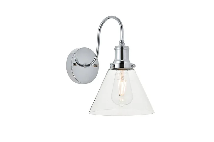 Elegant Histoire 1 Light Chrome Wall Sconce LD4017W7C