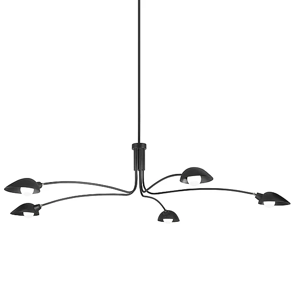 Troy Lighting Leo Chandelier F7815-SBK