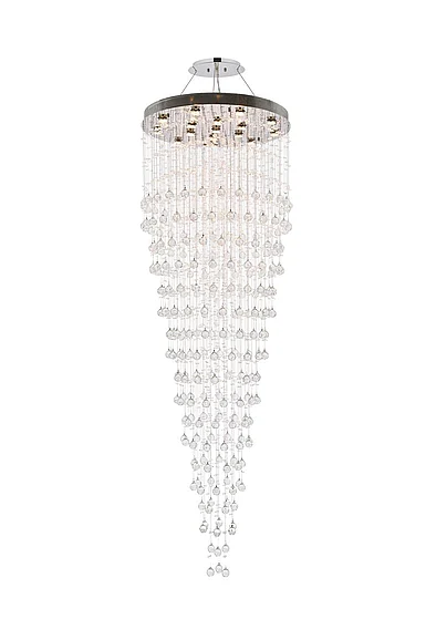 Elegant Galaxy 16 Light Chrome Chandelier Clear Royal Cut Crystal V2006G32C/RC