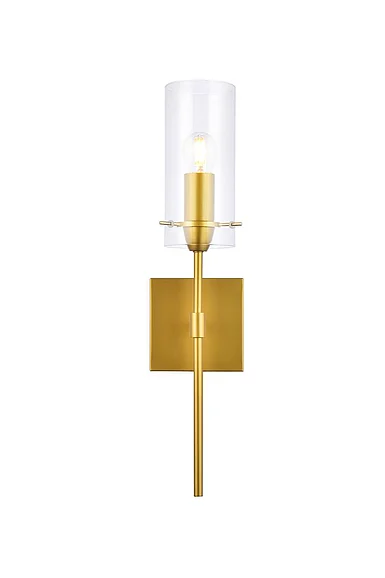 Elegant Elsreth 1 Light Brass Wall Sconce LD2361BR