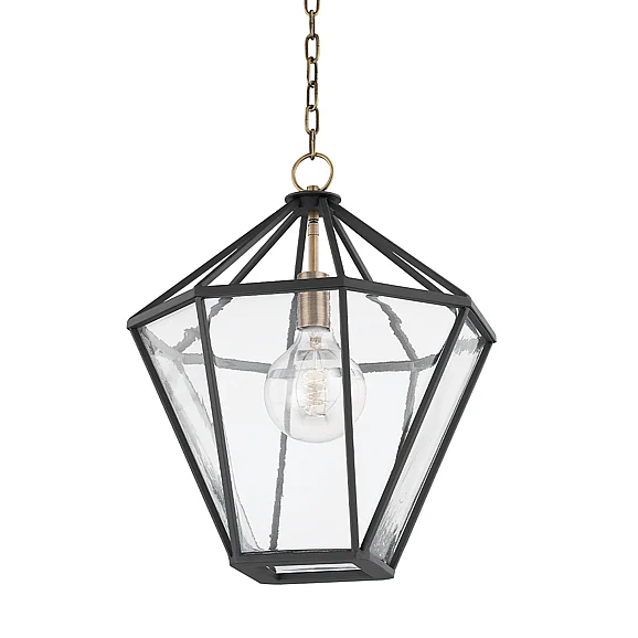 Troy Lighting Moss Lantern F8218-PBR/TBK