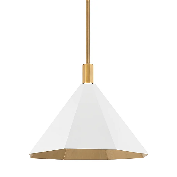 Troy Lighting Huntley Pendant F8322-PBR/SWH