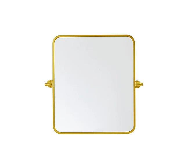 Elegant Soft Corner Pivot Mirror 20X24 In. in Gold MR6A2024GD CLOSEOUT