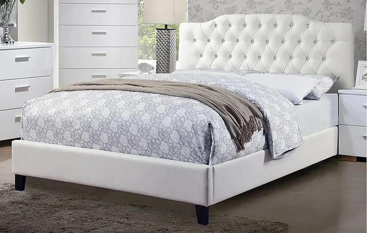 Boss Furniture F9350F Full Bed in White