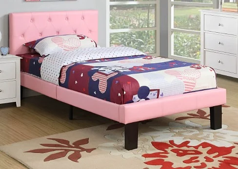 Boss Furniture F9417T Twin Bed in Pink