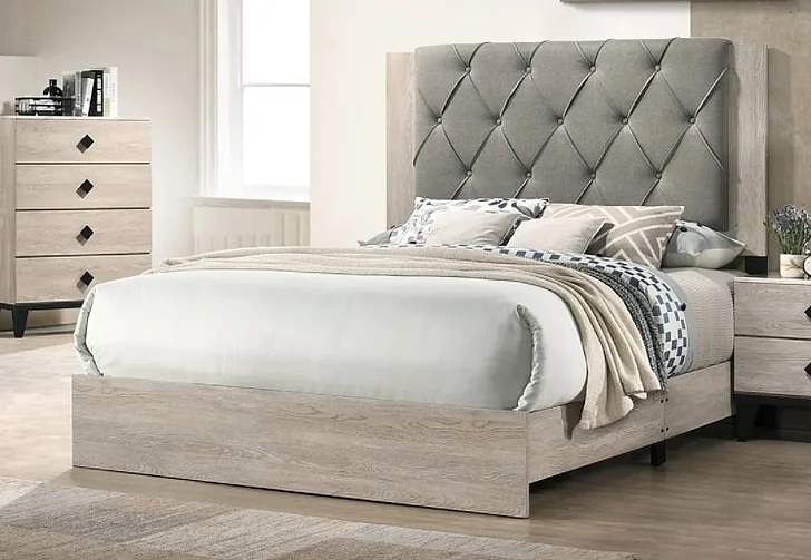 Boss Furniture F9561EK King Bed in Cream