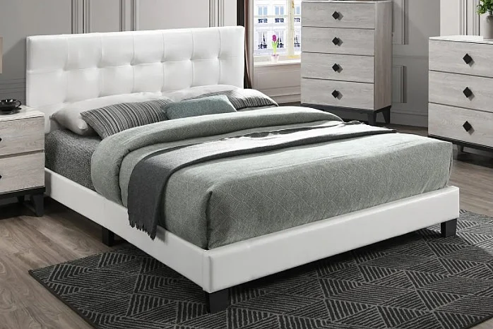 Boss Furniture F9568F Full Bed in White